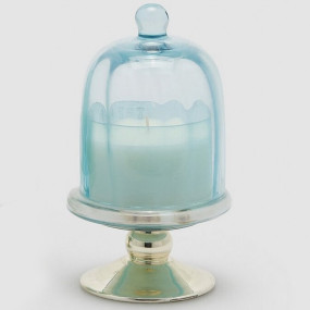 Vela Em suporte Azul  HEARTH & BIRCH 16cm